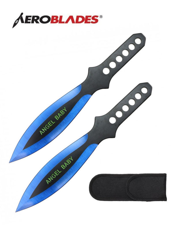 Aeroblades 2pce Blue Angel Baby T/Knives 9"