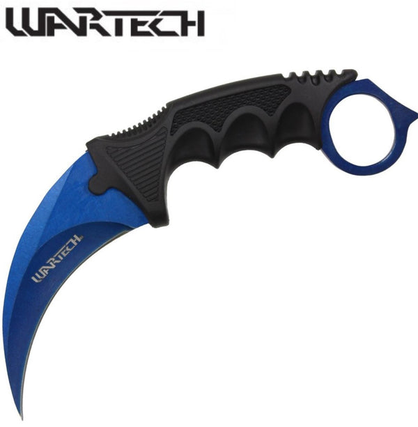 Wartech 7.5″ Blue Karambit Knife