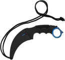 Snake Eye Blue Karambit Tactical Fixed Blade 7.75″ Knife
