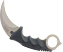Falcon 7.5" Black/Silver Fixed Blade Karambit Knife