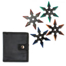 Backorder - Perfect Point 4 Set Black Colour Edged Ninja Throwing Star 4"