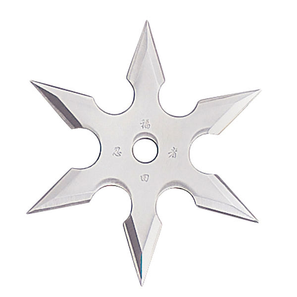 Blades USA 6 Point Silver Throwing Star 4″
