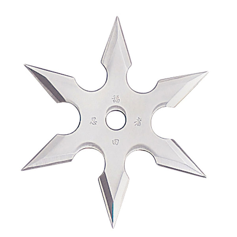 Blades USA 6 Point Silver Throwing Star 4″