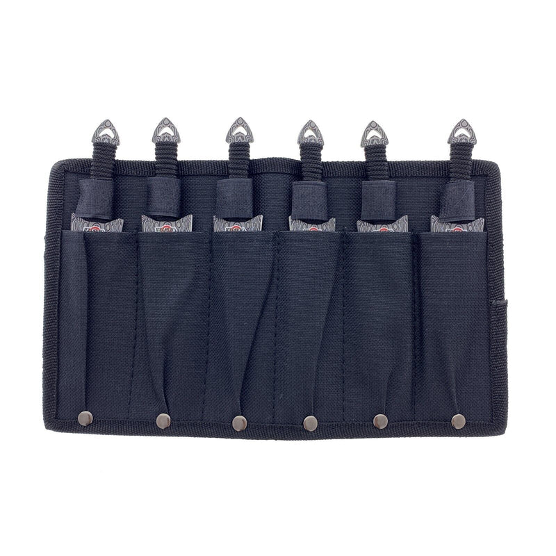Target Master 6 Set Falcon Damascus Print Arrow Head Throwing Knife Set 6"