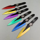 Target Master 6 Set Multi-Coloured Thunderbolt Throwing Knife Set 5 1/2"