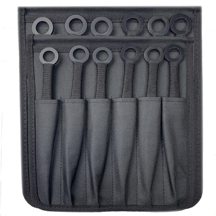 Target Master 12 Set Kunai Black Throwing Knife Set 8.5"