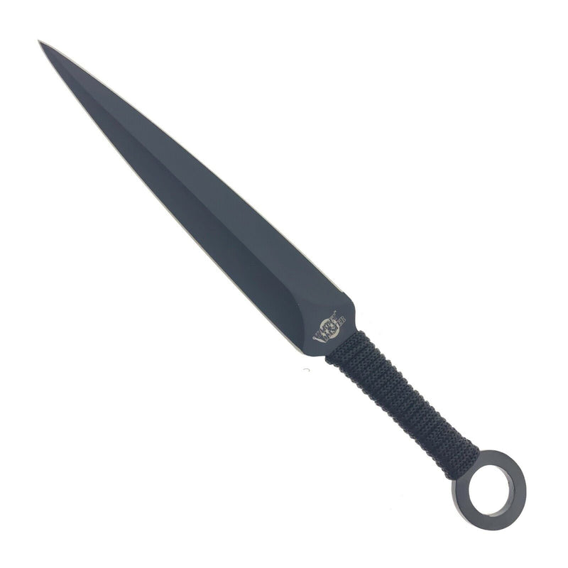 Target Master 12 Set Kunai Black Throwing Knife Set 8.5"