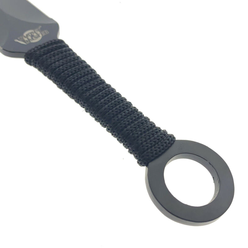 Target Master 12 Set Kunai Black Throwing Knife Set 8.5"