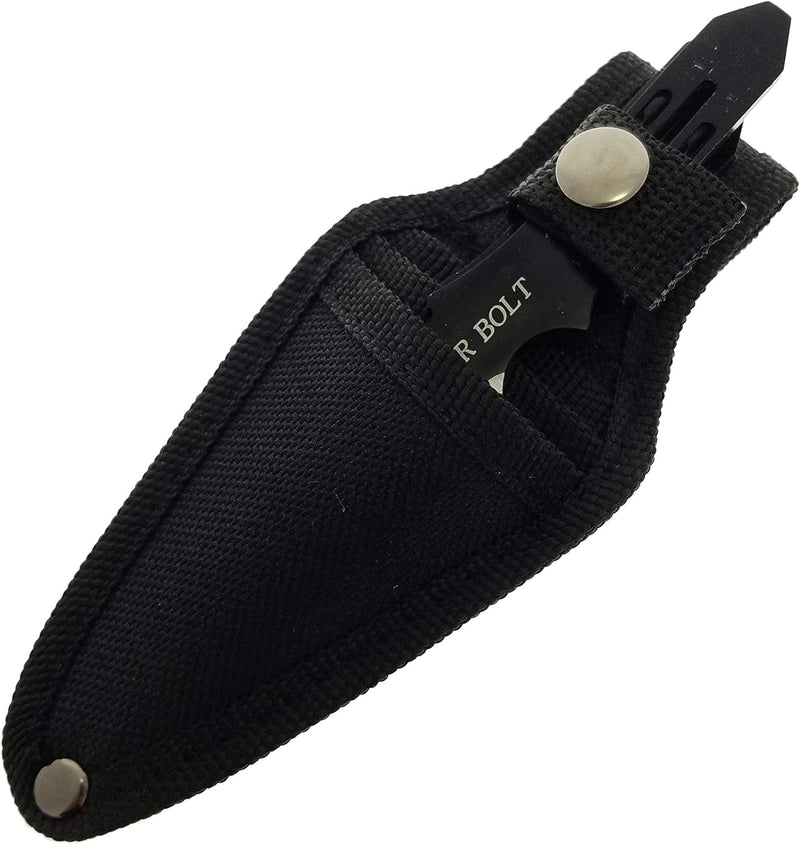 Target Master 3 Set Black/Silver Thunderbolt Throwing Knife Set 5.5"