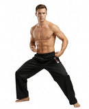Warrior Silver Black 10oz Elastic Waist Pants