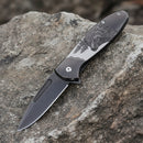 Dark Fantasy Blades 8.5" Black Raging Bear Folding Knife