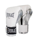 Everlast Pro Powerlock White/Silver Boxing Gloves 12oz