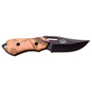 Elk Ridge 6" Camo Wood Handle Fixed Blade Knife