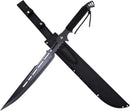 Snake Eye 27" Black Ninja Machete Sword