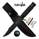 Survivor 9.5" Survival Fixed Blade Knife