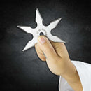 Blades USA 6 Point Silver Kohga Ninja Throwing Star 4″