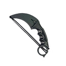 Falcon Black Knife Tactical Set: 15.5" Machete, 6.5" Throwing Knife Set, and Karambit Knife