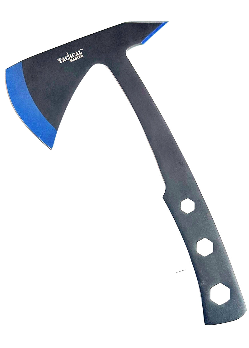 Tactical Master 9.5" Black/Blue Throwing Axe Set
