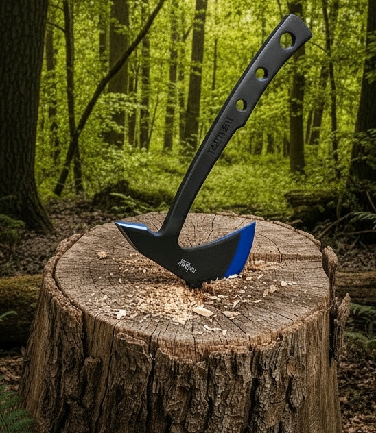 Tactical Master 9.5" Black/Blue Throwing Axe Set
