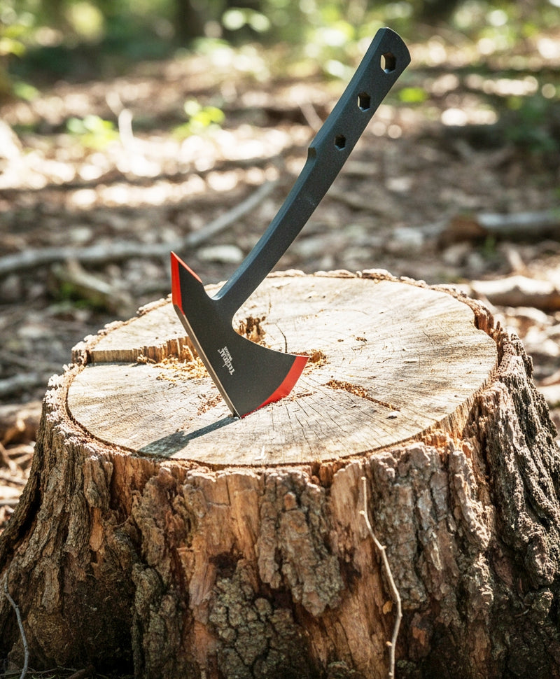 Tactical Master 9.5" Black/Red Throwing Axe Set