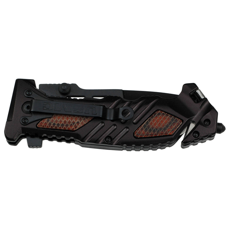 MTech 8.75" US Marine Corp Drop Point Folding Knife