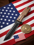 Mtech 11" USMC Marine Black Ops Fixed Blade Tanto Knife