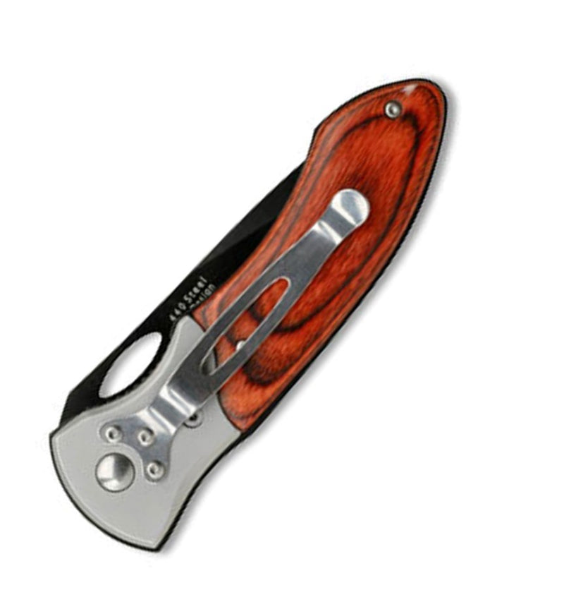 MTech USA 7.75" Pakkawood Folding Knife