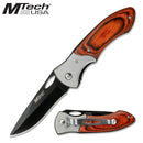 MTech USA 7.75" Pakkawood Folding Knife