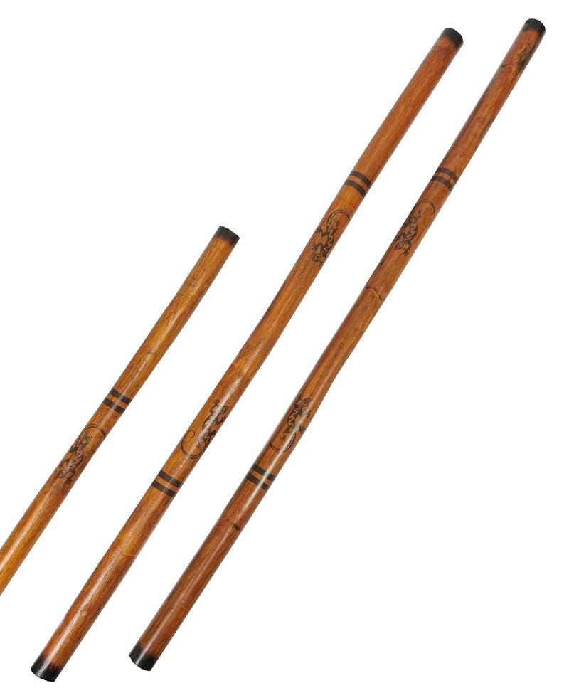 Filipino Rattan Stick Burnt with Lizard Design 28" x 7/8"