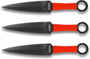 Backorder - Perfect Point Red Kunai Throwing Knife Set 6.5"