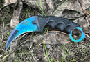 Snake Eye Night Sky Karambit Tactical Fixed Blade 7.75″ Knife