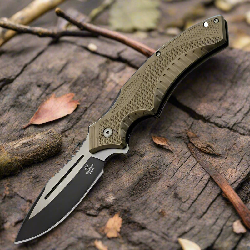 Snake Eye Xtreme 8" Dessert Sand Handler EDC Drop Point Folding Knife