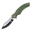 Snake Eye Xtreme 8" Green Handler EDC Drop Point Folding Knife