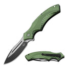 Snake Eye Xtreme 8" Green Handler EDC Drop Point Folding Knife