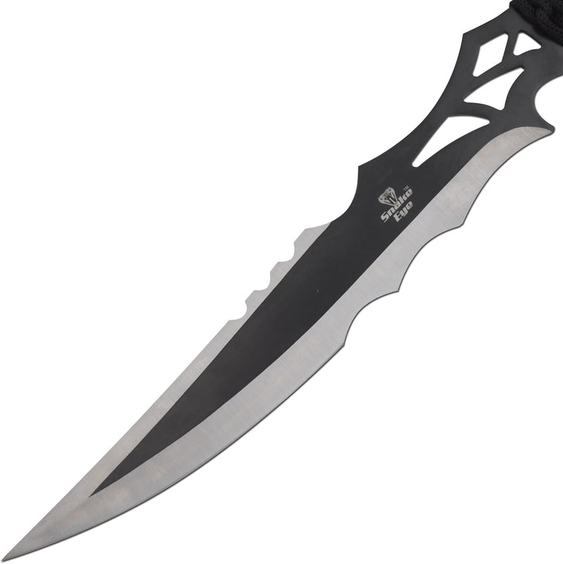 Snake Eye 18" Silver/Black Tactical Fantasy Ninja Sword