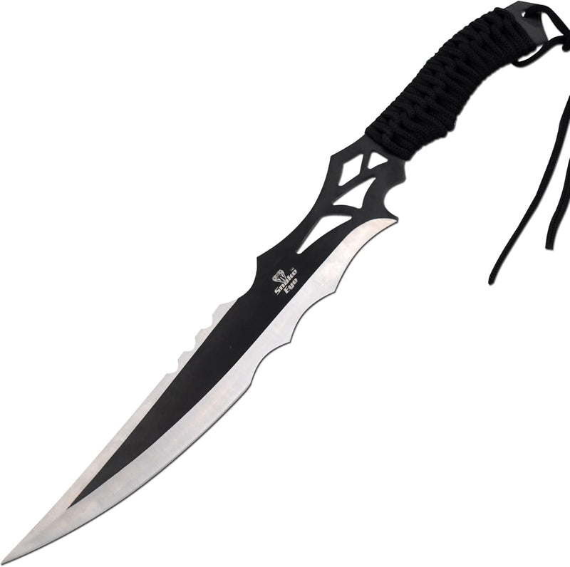 Snake Eye 18" Silver/Black Tactical Fantasy Ninja Sword
