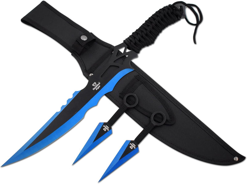 Snake Eye 18" Blue/Black Tactical Fantasy Ninja Sword