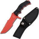 Backorder - Snake Eye Tactical CSGO Red Tactical Set: Huntsman Knife, Tactical Combat Knife and Karambit Knife