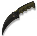 Backorder - Snake Eye 9" Jungle Karambit Style Fixed Blade Knife