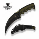 Backorder - Snake Eye 9" Jungle Karambit Style Fixed Blade Knife