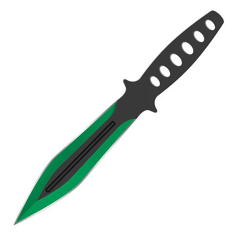 Snake Eye Coloured Spearpoint Throwing Knife Set 9"