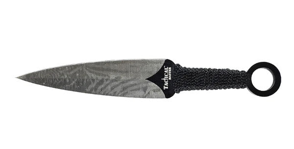 Tactical Master 27" Silver/Blk Tanto Machete Sword with 2 Throwing Knives