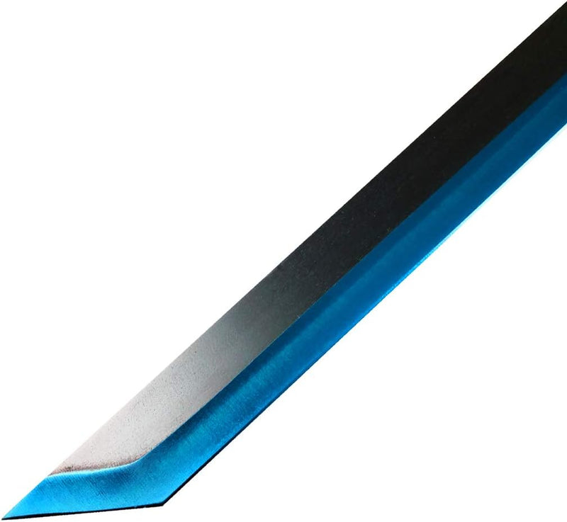 Tactical Master 27" Blue/Blk Tanto Machete Sword with 2 Throwing Knives