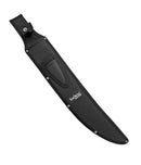 Tactical Master 26" Black Machete Ninja Sword & 3 Throwing Knife Set