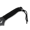 Tactical Master 26" Black Machete Ninja Sword & 3 Throwing Knife Set