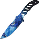 Snake Eye Full Tang Blue Dragon Throwing Knife Set 7"