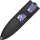 Snake Eye Golden Phoenix and Blue Dragon Throwing Knife Set 8"