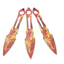 Snake Eye Phoenix Spearpoint Throwing Knife Set 7"