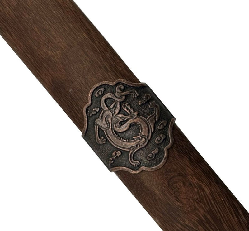 39" Tai Chi Sword Brown Wood Scabbard