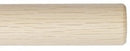 Bo/Staff 72″ x 30mm White Oak Straight